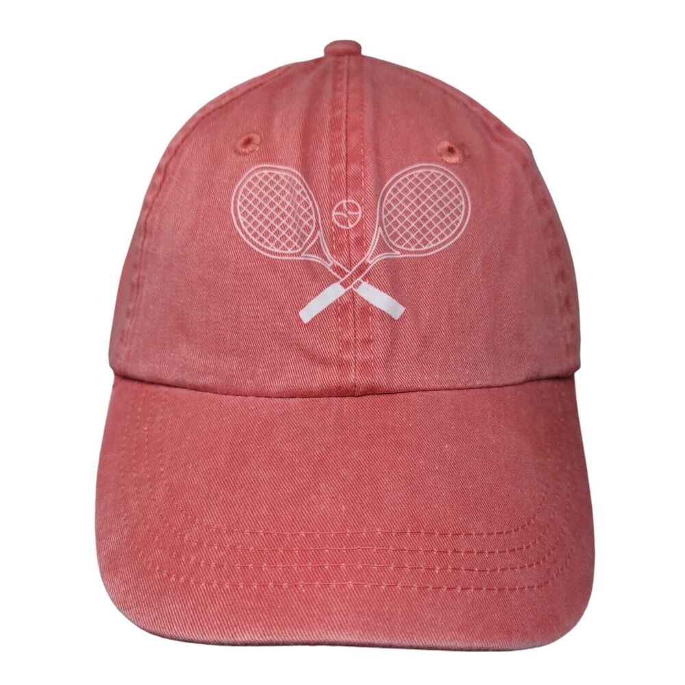 Tennis Slideback Hat Pink OSFA Adjustable Vented Holes Vitronic Four Seasons